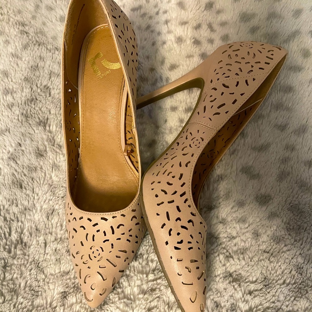 Report 4” Nude heels